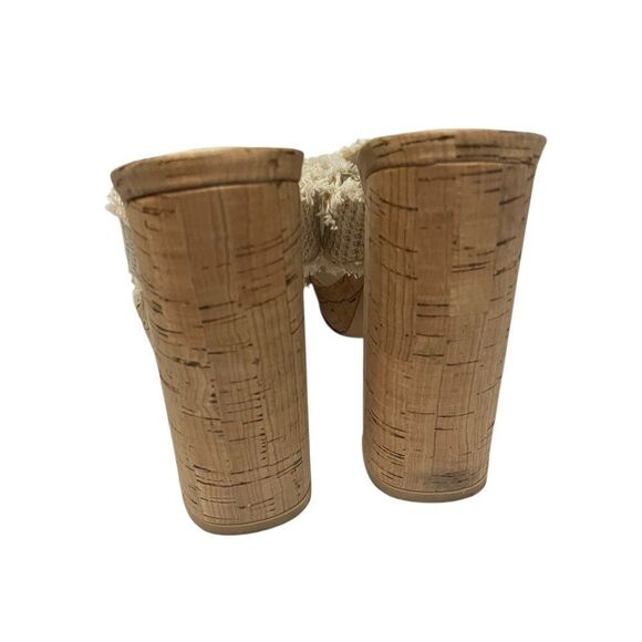 Tina Rosa Brand Wedge Heel Sandals 7.5 Good Condition Very Pretty - Picture 3 of 5